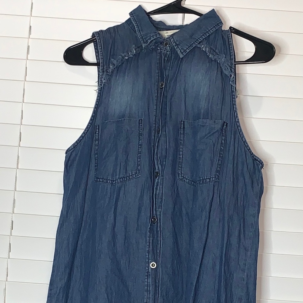Jean strapless dress